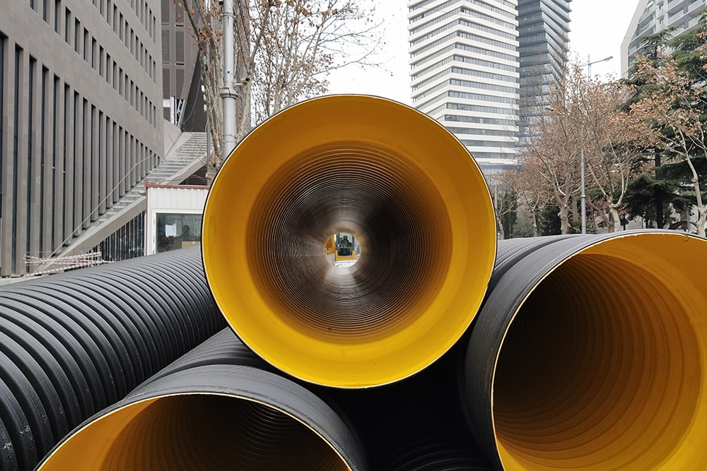 HDPE pipes and accessories LARGE DIAMETER (from 0.8m to 4m)